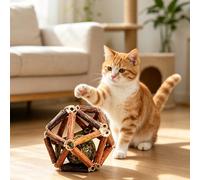 Cette balle de cataire peut attirer les chats pour qu'ils la mâchent et jouent avec. Elle peut nettoyer les cavités buccales des chats et est un jouet idéal pour les chats pour soulager l'ennui et ron