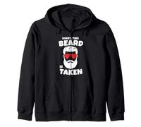 Cette Barbe est Prise, Saint-Valentin, Love Hipster Beard Sweat à Capuche