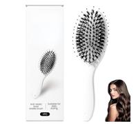 Cette brosse coussin, best-seller mondial, a été en rupture de stock à cinq reprises. Dotée d'une brosse coussin rétractable en poils de sanglier et de têtes de massage à microbilles, elle est idéale