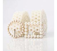 Cette ceinture de haute qualité avec perles est un choix idéal pour l'été. Cet accessoire brillant peut être assorti avec des jeans, des robes, des maillots de bain et divers pantalons. Il convient au