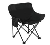 Cette Chaise emballée est à la Fois Durable et légère pour Un Transport Facile. Plie de manière compacte pour Les activités de Plein air comme la randonnée et Les Pique-niques Noir