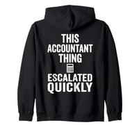 Cette Chose Comptable s'est Rapidement développée drôle CPA Finance Sweat à Capuche