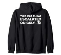 Cette Chose de Chat s'est Rapidement développée avec Un propriétaire Amusant de Chaton Sweat à Capuche