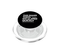 Cette Chose de Serpent s'est Rapidement développée avec Un propriétaire de Reptile drôle PopSockets PopGrip pour MagSafe