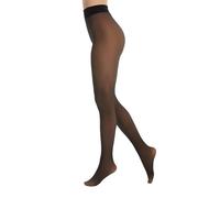 Cette Collants Opaques Effet Transparent, Noir/Peau, 80 DEN, S, M, L, XL (FR/ES, Alpha/lettres, L, Taille normale, Taille normale, Noir)