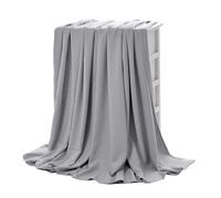 Cette couverture légère et confortable vous fera rêver en un rien de temps lors d'une chaude nuit d'été (180 x 200 cm, gris)