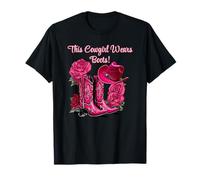 Cette Cowgirl Porte des Bottes et Un rodéo Western Country Bling Fun T-Shirt