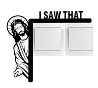 Cette décoration d'angle de porte de Jésus - Cadre en bois créatif, décoration chrétienne amusante | Ce cadre de porte de Jésus, décoration de la maison de l'église chrétienne, décoration D