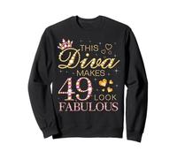 Cette Diva Donne à 49 Ans Un Look Fabuleux pour Le Jour de Leur 49e Anniversaire Sweatshirt