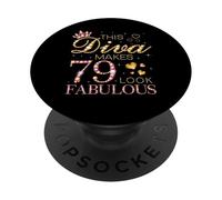 Cette Diva Donne à 79 Ans Un Look Fabuleux pour Son 79e Anniversaire, Jour de la Reine B PopSockets PopGrip Adhésif