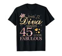 Cette Diva Donne Un Look Fabuleux à 45 Ans, Jour de la Reine B pour Son 45e Anniversaire T-Shirt