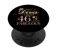 Cette Diva Donne Un Look Fabuleux à 46 Ans, Jour de la Reine B PopSockets PopGrip Adhésif