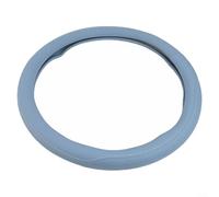 Cette élégante protection de volant de voiture en cuir antidérapant offre un confort lors de la conduite sur des roues de taille standard (bleu)