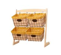 Cette étagère de Rangement Robuste sur Pied en Bois est idéale pour Le Commerce, la Maison ou l'école. Elle Peut également Servir de présentoir.