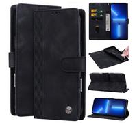 Cette étui de téléphone en cuir PU de style professionnel présente un design gravé en 3D d'un échiquier, avec un look fin et minimaliste qui dégage un sentiment de luxe. Le design de type portefeuille