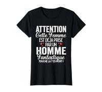 Cette Femme Est Prise Cadeau Saint Valentin Couple T-Shirt