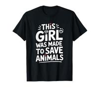 Cette Fille a été créée pour sauver Le cœur des Animaux T-Shirt