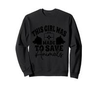 Cette Fille a été Faite pour sauver Les Animaux Cadeau Sweatshirt