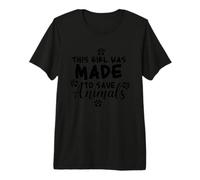 Cette Fille a été Faite pour sauver Les Animaux Cadeau T-Shirt Haut de Gamme