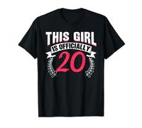 Cette fille a officiellement 20 ans : fêtarde, maman, anniversaire, mère T-Shirt