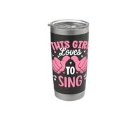 Cette fille aime chanter des chansons drôles Gobelet isotherme en acier inoxydable double paroi