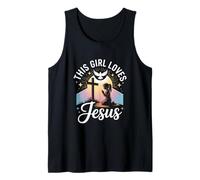 Cette fille aime Jésus Chrétienne Fille Foi Jésus Débardeur