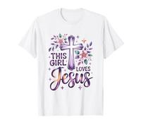 Cette Fille Aime Jésus Chrétienne Fille Jésus T-Shirt