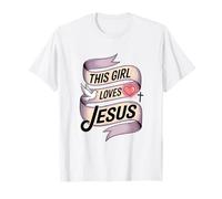 Cette Fille Aime Jésus Chrétienne Fille Jésus T-Shirt