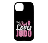 Cette Fille Aime la grâce et la ténacité du Judo Coque pour iPhone 15 Plus