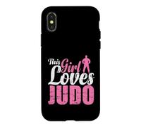 Cette Fille Aime la grâce et la ténacité du Judo Coque pour iPhone X/XS