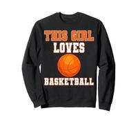 Cette Fille Aime Le Basket-Ball Maillot Game Day féminin Basket-Ball Sweatshirt