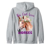 Cette Fille Aime Le Cheval pour Les Filles Qui Aiment Les Chevaux et Les poneys Sweat à Capuche