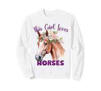 Cette Fille Aime Le Cheval pour Les Filles Qui Aiment Les Chevaux et Les poneys Sweatshirt