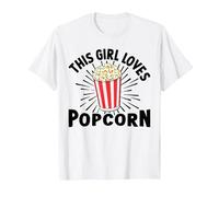 Cette Fille Aime Le Pop-Corn, Les Films de cinéma, Le Pop-Corn pour Femmes T-Shirt, Homme, Blanc, M