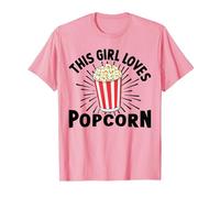 Cette Fille Aime Le Pop-Corn, Les Films de cinéma, Le Pop-Corn pour Femmes T-Shirt, Homme, Rose, M