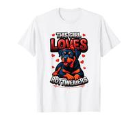 Cette fille aime les chiens Rottweiler Rottweiler T-Shirt