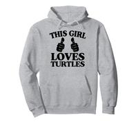 Cette Fille Aime Les Deux Pouces des Tortues Sweat à Capuche