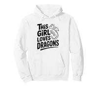 Cette Fille Aime Les Dragons, Une Jolie Amante de Fantasy Sweat à Capuche
