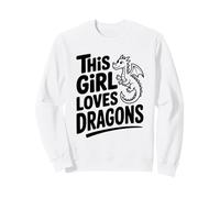 Cette Fille Aime Les Dragons, Une Jolie Amante de Fantasy Sweatshirt