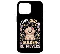Cette fille aime les Golden Retrievers Girls Golden Retriever Coque pour iPhone 16 Pro Max