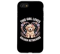 Cette fille aime les Golden Retrievers Girls Golden Retriever Coque pour iPhone SE (2020) / 7 / 8