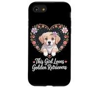 Cette fille aime les Golden Retrievers Girls Golden Retriever Coque pour iPhone SE (2020) / 7 / 8