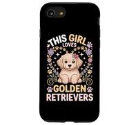 Cette fille aime les Golden Retrievers Girls Golden Retriever Coque pour iPhone SE (2020) / 7 / 8