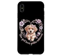Cette Fille Aime Les Golden Retrievers Girls Golden Retriever Coque pour iPhone XS Max
