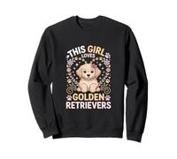 Cette fille aime les Golden Retrievers Girls Golden Retriever Sweatshirt