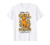 Cette fille aime les Golden Retrievers Girls Golden Retriever T-Shirt
