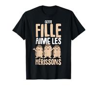 Cette Fille Aime Les Hérissons Enfant Hérisson T-Shirt