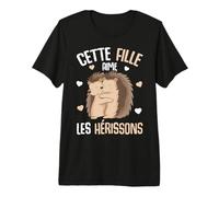 Cette Fille Aime Les Hérissons Enfants Hérisson T-Shirt Haut de Gamme