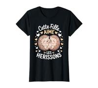 Cette Fille Aime Les Hérissons Mignon Hérisson T-Shirt