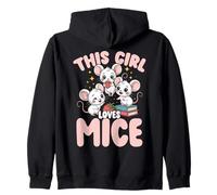 Cette Fille Aime Les Souris - Motif Souris Mignon pour Femme Sweat à Capuche